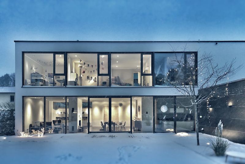 Fachada de casa residencial